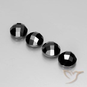Achetez naturel 15,88ct noir spinelle gems, coupe roude, en provenance thaïlande chez gemselect. en stock, livraison internationale!