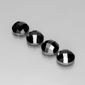 Achetez naturel 14.61ct Noire Spinelle gems, Coupe roude, En provenance Thaïlande chez GemSelect. En stock, livraison internationale!