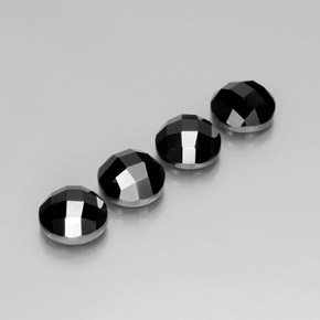 Achetez naturel 14.61ct Noire Spinelle gems, Coupe roude, En provenance Thaïlande chez GemSelect. En stock, livraison internationale!