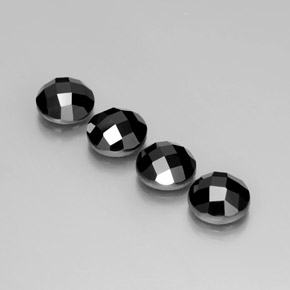 Achetez naturel 13.63ct Noire Spinelle gems, Coupe roude, En provenance Thaïlande chez GemSelect. En stock, livraison internationale!