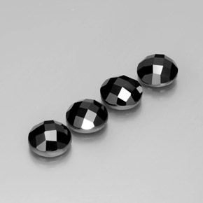 Achetez naturel 13.63ct Noire Spinelle gems, Coupe roude, En provenance Thaïlande chez GemSelect. En stock, livraison internationale!