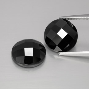 Achetez naturel 8.19ct Noire Spinelle gems, Coupe roude, En provenance Thaïlande chez GemSelect. En stock, livraison internationale!