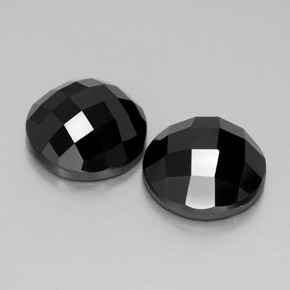 Achetez naturel 9.62ct Noire Spinelle gems, Coupe roude, En provenance Thaïlande chez GemSelect. En stock, livraison internationale!