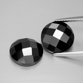 Achetez naturel 8.10ct Noire Spinelle gems, Coupe roude, En provenance Thaïlande chez GemSelect. En stock, livraison internationale!