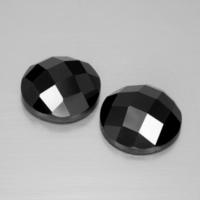 Achetez naturel 8.10ct Noire Spinelle gems, Coupe roude, En provenance Thaïlande chez GemSelect. En stock, livraison internationale!