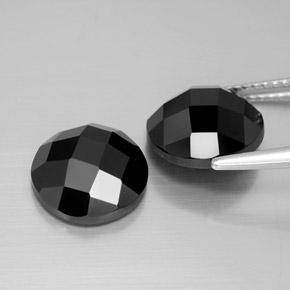 Achetez naturel 8.10ct Noire Spinelle gems, Coupe roude, En provenance Thaïlande chez GemSelect. En stock, livraison internationale!