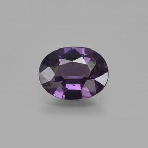 Spinelle violet naturelle coupe ovale, 1,36 ct, VVS