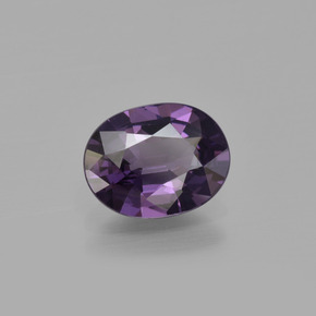 Spinelle violet naturelle coupe ovale, 1,36 ct, VVS