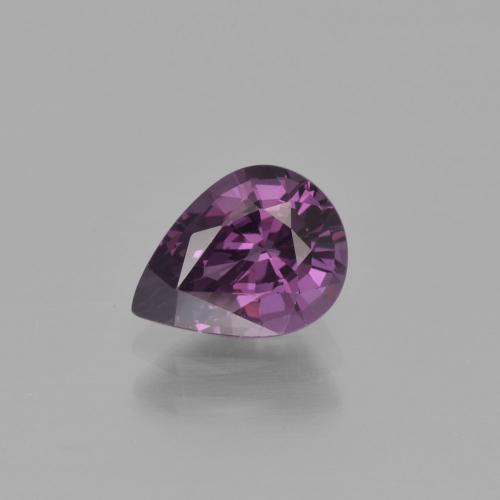 Spinelle violet naturelle en forme de poire, 1,30 ct, VVS-VS
