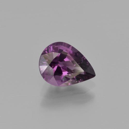 Spinelle violet naturelle en forme de poire, 1,30 ct, VVS-VS
