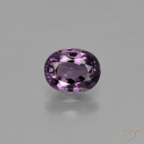 1.05ct Naturel Violet foncé Spinelle, ovale, VVS, Photo A