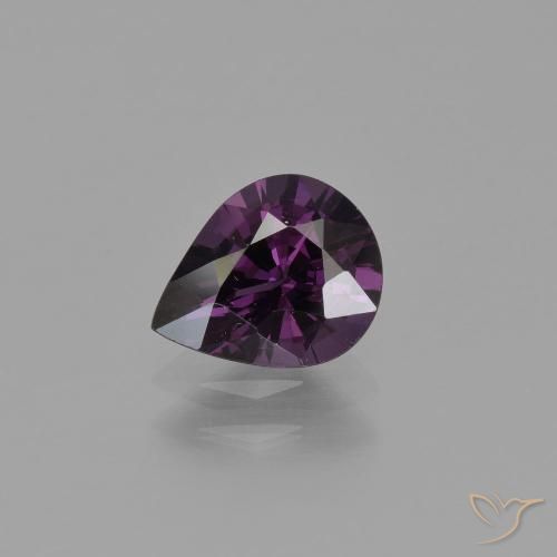 Spinelle Pourpre rouge framboise naturelle En forme de poire, 1.02 ct, VVS