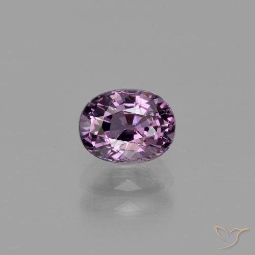 1.00ct Naturel Pourpre raisin Spinelle, ovale, VS, Photo A