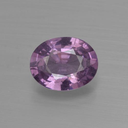 Spinelle pourpre naturelle coupe ovale, 1,43 ct, VS