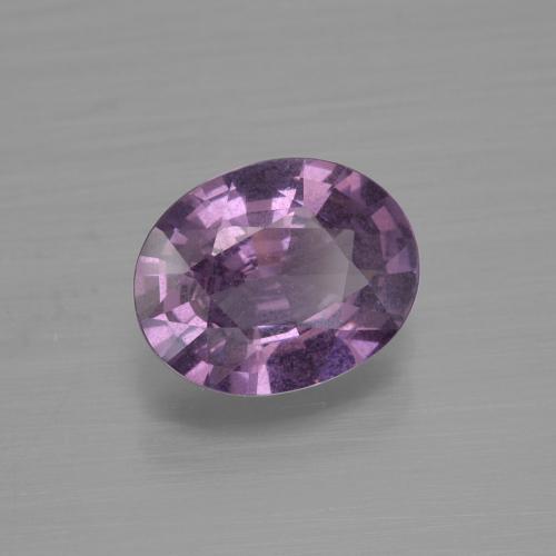 Spinelle pourpre naturelle coupe ovale, 1,43 ct, VS