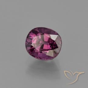 Spinelle Pourpre foncé naturelle ovale, 1.23 ct, VS