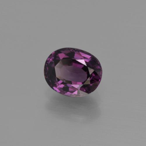 Spinelle Pourpre rouge framboise naturelle Coupe ovale, 1.29 ct, VVS