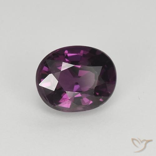 Spinelle Pourpre rouge framboise naturelle ovale, 1.10 ct, VS