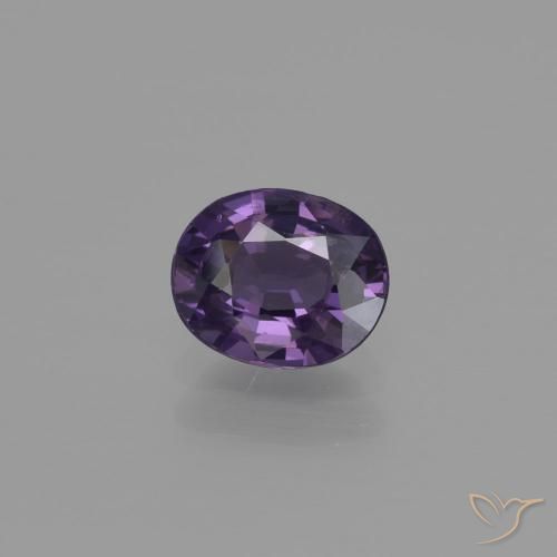 1.00ct Naturel Violet raisin Spinelle, ovale, VS-SI