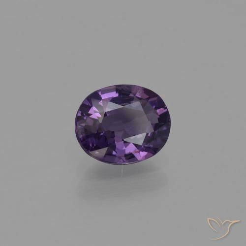 Spinelle Violet raisin naturelle ovale, 1.00 ct, VS-SI