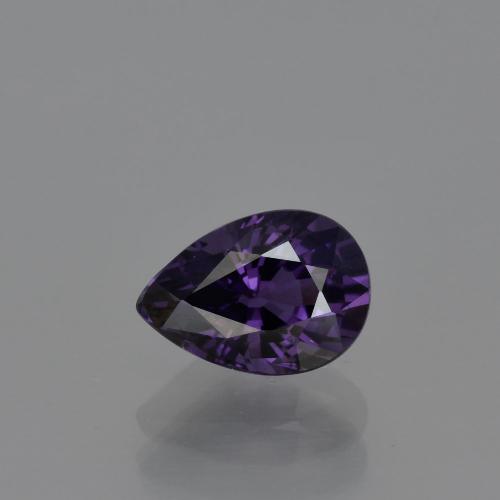 Spinelle Violet foncé naturelle En forme de poire, 1.14 ct, VVS