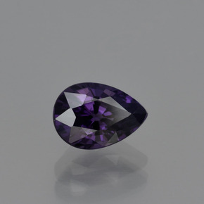 Spinelle Violet foncé naturelle En forme de poire, 1.14 ct, VVS
