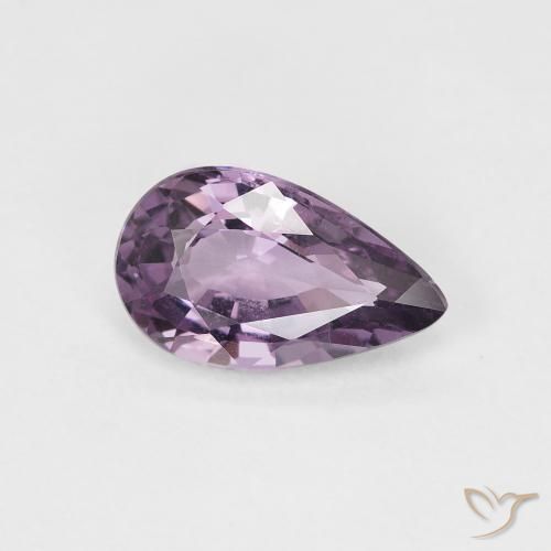 Spinelle Violet grisâtre naturelle En forme de poire, 0.98 ct, VS