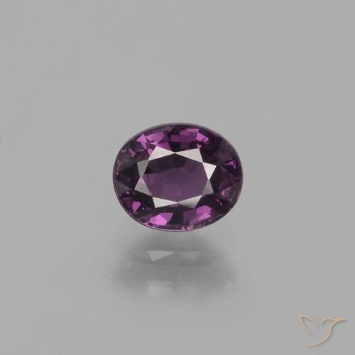 0.89ct Naturel Pourpre moyen-foncé Spinelle, ovale, VVS