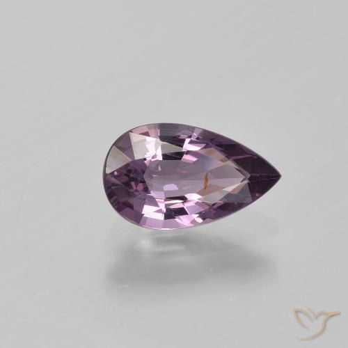 1.26ct Naturel Violet grisâtre Spinelle, En forme de poire, VS-SI