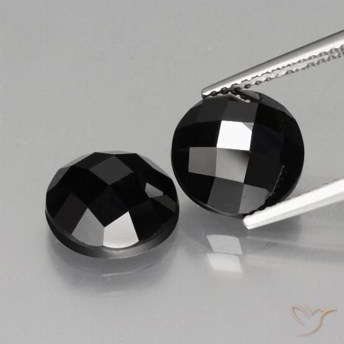 9.78ctw Naturel Noire Spinelle, Tour, Opaque