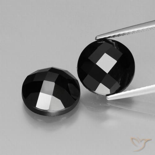 9.22ctw Naturel Noire Spinelle, Tour, Opaque