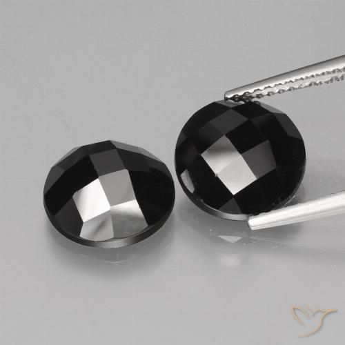 8.64ctw Naturel Noire Spinelle, Tour, Opaque