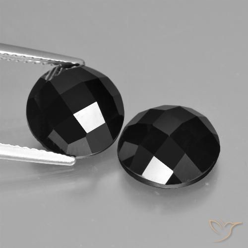 8.24ctw Naturel Noire Spinelle, Tour, Opaque
