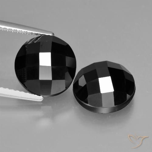 9.17ctw Naturel Noire Spinelle, Tour, Opaque