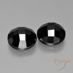 Achetez naturel 8.31ct Noire Spinelle gems, Coupe roude, En provenance Thaïlande chez GemSelect. En stock, livraison internationale!