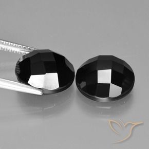 Achetez naturel 8.31ct Noire Spinelle gems, Coupe roude, En provenance Thaïlande chez GemSelect. En stock, livraison internationale!