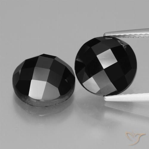 9.51ctw Naturel Noire Spinelle, Tour, Opaque