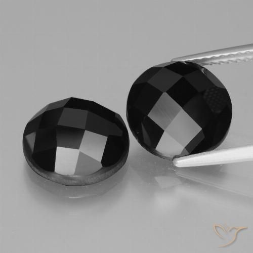 9.64ctw Naturel Noire Spinelle, Tour, Opaque
