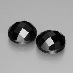 Achetez naturel 7,77ct noir spinelle gems, coupe roude, en provenance thaïlande chez gemselect. en stock, livraison internationale!