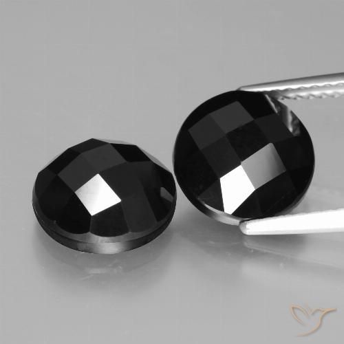 6.91ctw Naturel Noire Spinelle, Tour, Opaque