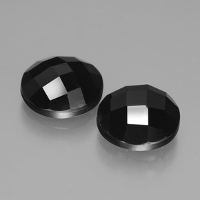 Achetez naturel 6,40ct noir spinelle gems, coupe roude, en provenance thaïlande chez gemselect. en stock, livraison internationale!