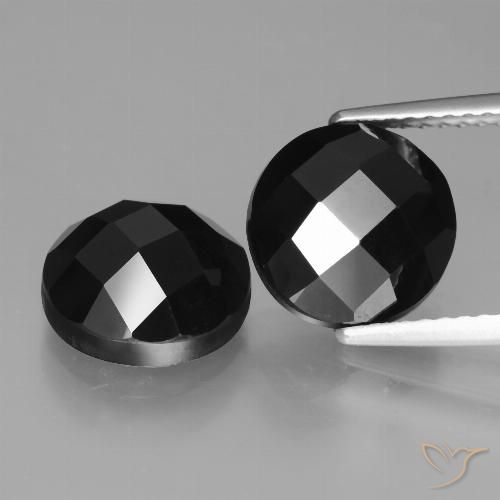 7.44ctw Naturel Noire Spinelle, Tour, Opaque
