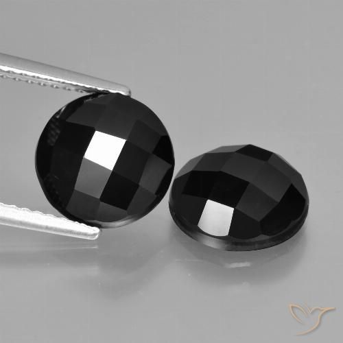 6.49ctw Naturel Noire Spinelle, Tour, Opaque
