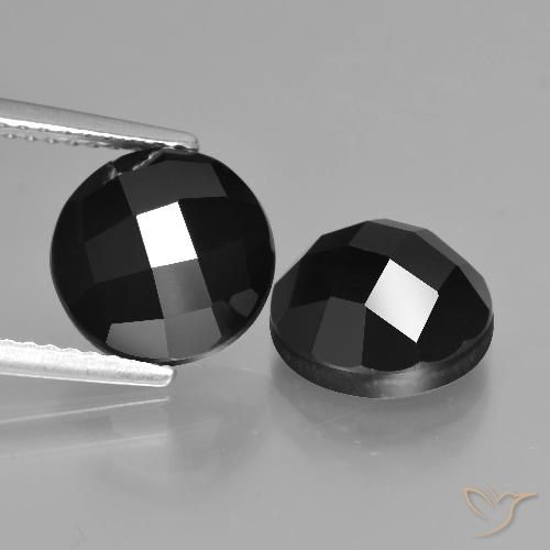 7.57ctw Naturel Noire Spinelle, Tour, Opaque