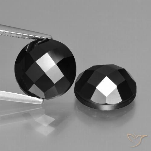6.56ctw Naturel Noire Spinelle, Tour, Opaque