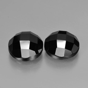 Achetez naturel 7,13ct noir spinelle gems, coupe roude, en provenance thaïlande chez gemselect. en stock, livraison internationale!
