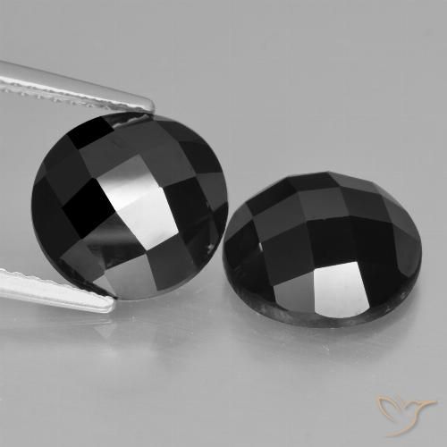 8.20ctw Naturel Noire Spinelle, Tour, Opaque