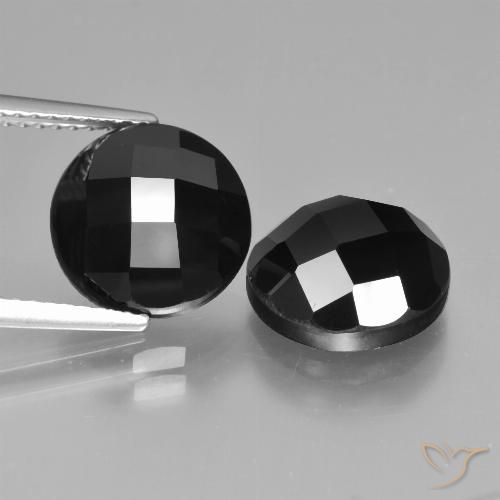 9.00ctw Naturel Noire Spinelle, Tour, Opaque