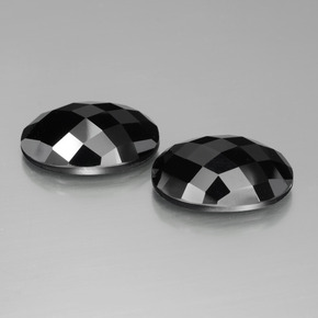 Achetez naturel 26.23ct Noire Spinelle gems, Coupe ovale, En provenance Thaïlande chez GemSelect. En stock, livraison internationale!
