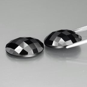 Achetez naturel 26.23ct Noire Spinelle gems, Coupe ovale, En provenance Thaïlande chez GemSelect. En stock, livraison internationale!
